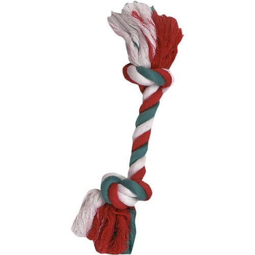 VoToys Holiday Cotton Rope Bone 12.75'
