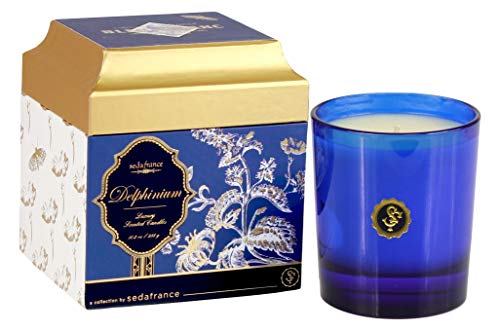Seda France Bleu et Blanc Boxed Candle, Delphinium, 6 Ounce