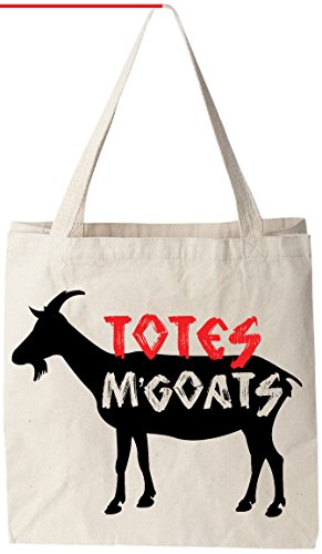 TANGDIAABBCC AMOCHY Totes M'Goats - Natural Cotton Canvas 12 Oz Reusable Tote Bag (11?X14?X5?)