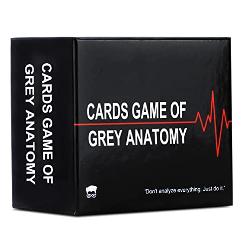 Cards Game of Grey Anatomy, Best Grey's Party Board Game with White and Black Cards, Questions and Answers Funny Game