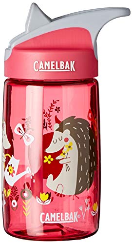 CamelBak Eddy 0.4-Liter Kids Water Bottle – - CamelBak Kids Big Bite Valve - Spill Proof- - Water Bottle For Kids - BPA-Free Water Bottle – 12 Ounces, Hedgehogs, Bottle Only