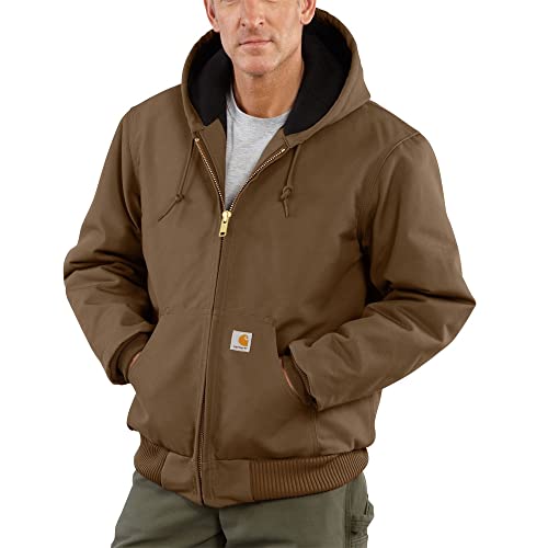 CarharttmensLoose Fit Firm Duck Insulated Flannel-Lined Active JacketCoffee2X-Large