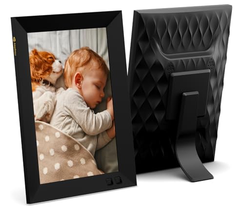 Nixplay 8 inch Smart Digital Photo Frame with WiFi (W08G) - Black - Share Photos and Videos Instantly via Email or App