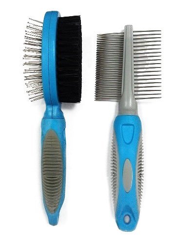 Brush and Comb Set, With 100%. Dog Grooming, Dog Bristle Brush and Dog Comb, Dog Brush Pin, Dog Comb with Handle, Dog Comb Metal. Ideally Sized for a Full Variety of Dog Breeds. Our Brush and Comb Set Is a Combination of Both a Double Sided Brush and Comb That Offers Optimal Grooming for your Dog