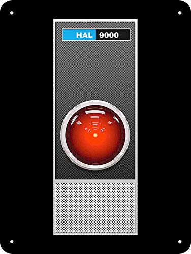 PaBoe 8 x 12 Metal Sign - HAL 9000 of 2001 Space Odyssey Reproduction