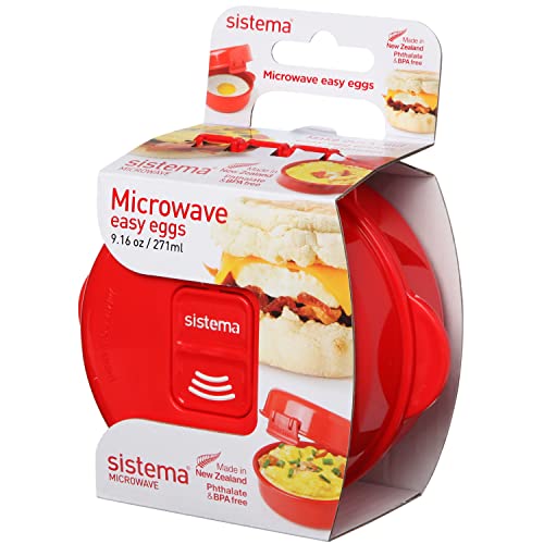 Sistema Microwave Egg Cooker and Poacher with Steam Release Vent