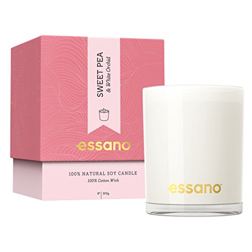 Essano Home Candle Sweet Pea & White Orchid, 300g (10.5oz)