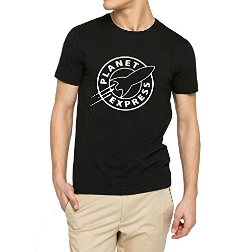 Loo Show Futurama Planet Express Casual T-Shirts Men Tee Black