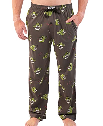 Lazy One Animal Pajama Pants For Men, Men's Separate Bottoms, Lounge Pants, Fish (Angler Fish, Large)