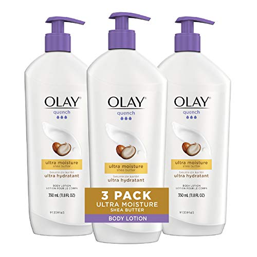 Body Lotion by Olay, Quench Ultra Moisture with Shea Butter, 11.8 fl oz (Pack of 3)
