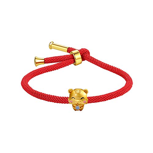 MONIYA Adjustable Red String Bracelet Chinese Zodiac Animal Sign 2023 New Year Lucky Rabbit Bracelet for Women (Tiger Bracelet)