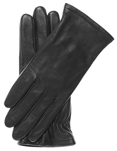 Pratt and Hart Broadway Lady’s Classic Thinsulate Lined Leather Gloves Size 8 Black