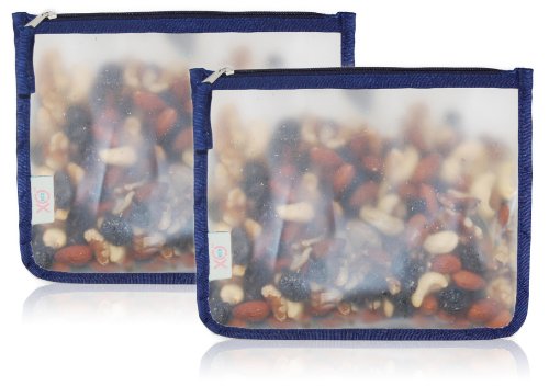 BlueAvocado-XO(ECO) 2-Pack Reusable Zip Lunch Bag