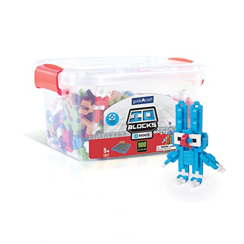 Guidecraft IO Blocks Minis - 900 Piece Set, Miniature Building STEM Educational, Learning Toy for Kids