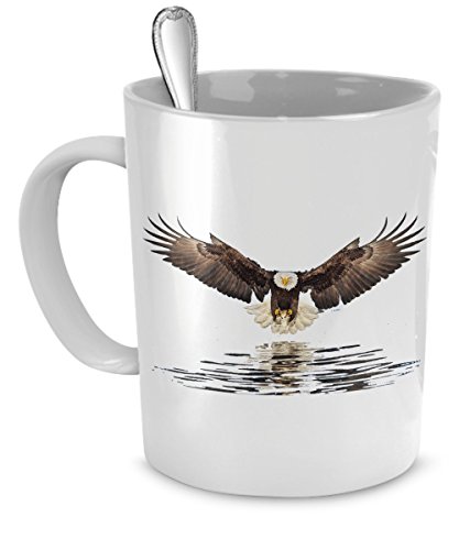 SpreadPassion Eagle Coffee Mugs - Eagles Mug - Eagle Camp Mug - Eagle Flying Mug- Eagle Gifts- Eagle Travel Mug