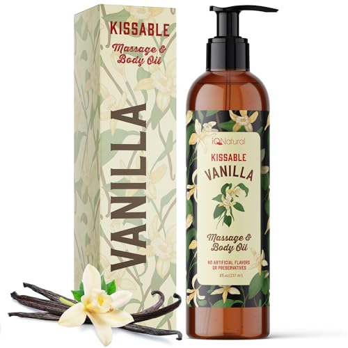 Edible Massage Oils for Date Night, Massage Oils for Massage Therapy, Edible Body Oil for Intimacy, Sensual Massage Oil, Warming Massage Oils for Date Night Heat Edible, Couples Massage Oil–8oz(237ml)