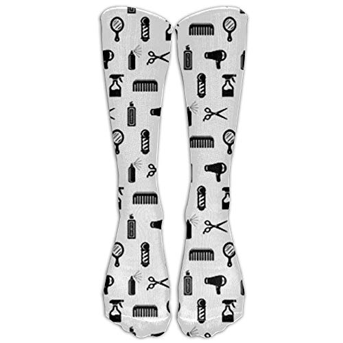 Whdueg Hot Salon & Barber Hairdresser Compression Socks for Women and Men - Best Medical, Nursing, Travel & Flight Socks