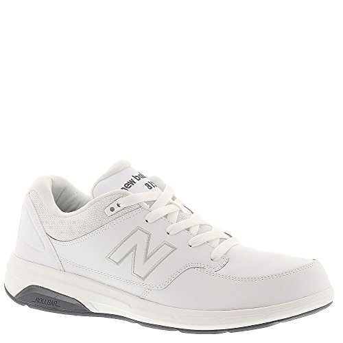New Balance Men's 813 V1 Lace-Up Walking Shoe, White/White, 10 XXW US