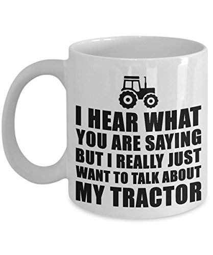 Cute Tractor Gifts Idea - Funny Farmers Coffee Mug/Tea Cup - Makes A Great Present For Dad Or Granddad - 11 OZ Ceramic And 2 Sided Print