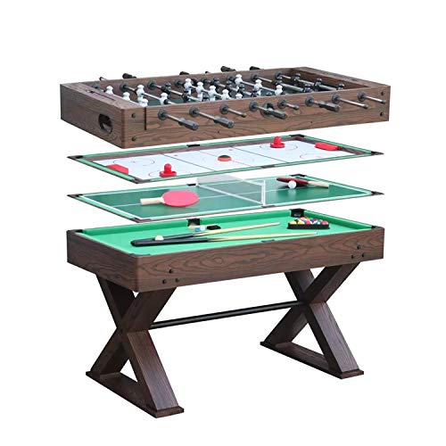 QWERTP 4 in 1 Multi Function Game Table for Indoor Game Table Mini Game Tables Foosball Table Air Hockey Table Pool Table Mini Table for Children Adult