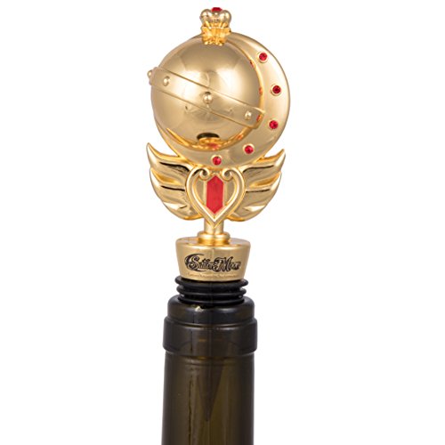 Sailor Moon Decorative Scepter Wine Stopper - Heavy Duty Metal Fits Any Bottle - Novelty Gift for the Anime Fan - Officially Licensed