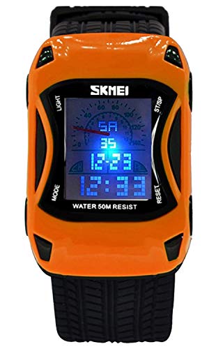 Etway Kids Digital Sport Watch Outdoor Waterproof Watch LED Alarm Stopwatch Child Wristwatch, Child Watch for Age 5-10Wrist Boys, Girls