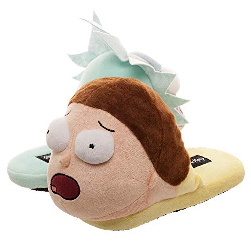 Rick and Morty Besties Mis-Matched Adult Plush Slippers (Medium)