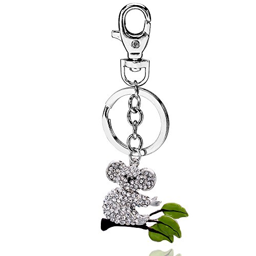 Liavy's Koala Bear Charm Fashionable Keychain - Sparkling Crystal - Unique Gift and Souvenir
