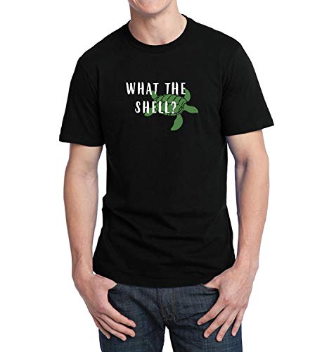 What The Shell Fuck Funny Quote Animals_001237 T-Shirt Birthday for Him XL Man Black