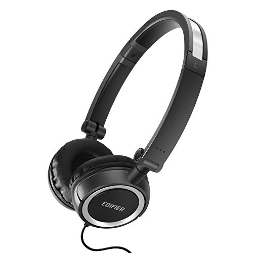 Edifier H650 Headphones - Hi-Fi On-Ear Foldable Noise-Isolating Stereo Headphone, Ultralight and Tri-fold Portable - Black