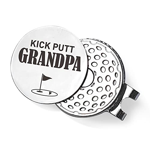 QVUXZ Grandpa Golf Ball Marker Giftsr, Grandpa Golfing Gifts, Fathers Day Golf Gifts, Birthday Christmas Golf Lover Gifts for Grandpa, Golfer Gifts for Grandpa, Kick Putt Grandpa