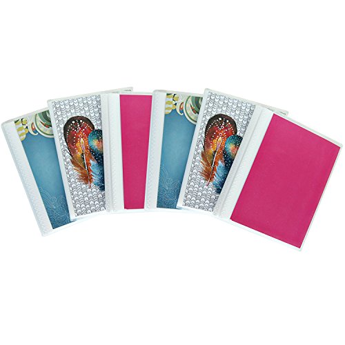 CocoPolka 4 x 6 Photo Albums Pack of 6, Each Mini Album Holds Up to 48 Photos, Flexible Cover with Removable Cardstock Insert, Ideal for Travel, Organization, and Storage