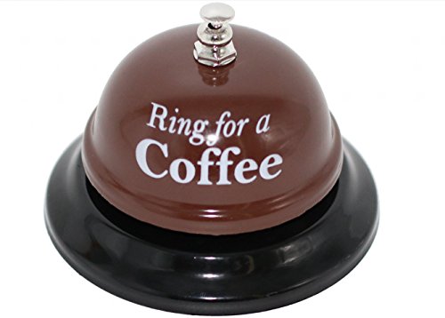 Desk Call Bell Ring for Service Great Fun Creative Novelty Gag Party Gift (Ring for a Coffee)