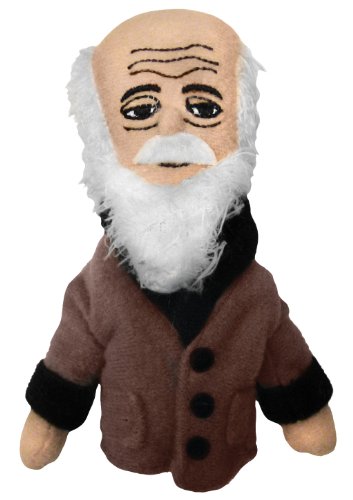 Charles Darwin Plush Finger Puppet and Refrigerator Magnet - Toy for Kids or Adults