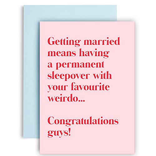 Huxters Wedding Card - Congratulations, Fun, Recyclable, FSC Certified