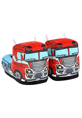 Transformers Optimus Prime Semi Truck Adult Slippers Large/X-Large