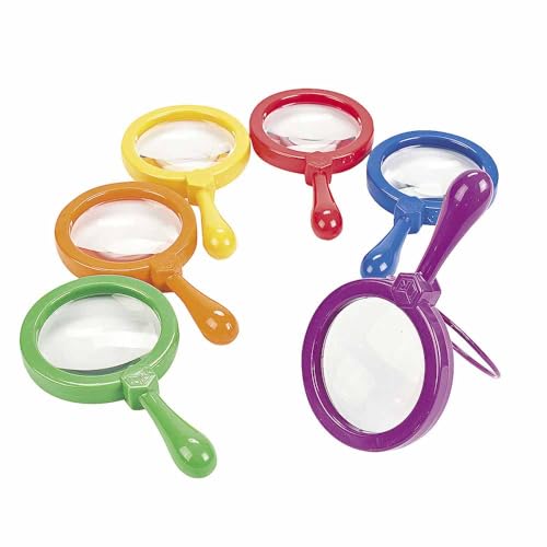 Learning Resources Jumbo Magnifiers - 6 Pieces, Ages 3+ Toddler Learning Toys, Exploration Toys for Kids, Magnifiers for Kids,Back to School Supplies, Teacher Supplies