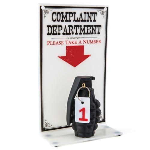 BigMouth Inc. The Complaint Department Sign, Funny Joke Decor for Your Work Desk or Office, Gag Gift & Prank for Your Coworker