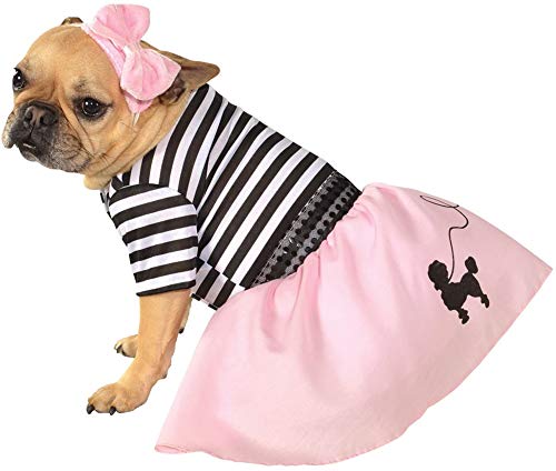 Rubie's unisex adult 50s Girl Pet Costume, As Shown, XL Neck 20 Girth 27 Back 28 US