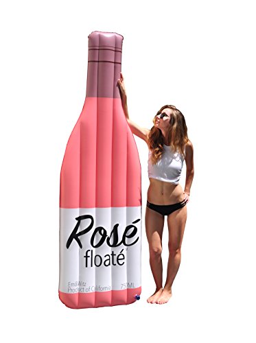 The Rosé Floaté® Pool Float Giant Inflatable Raft - Premium Rosé Wine Bottle Float