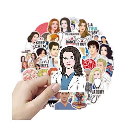 Cool TV Props - Grey's Anatomy Sticker Pack - Grey's Anatomy TV Show Merchandise