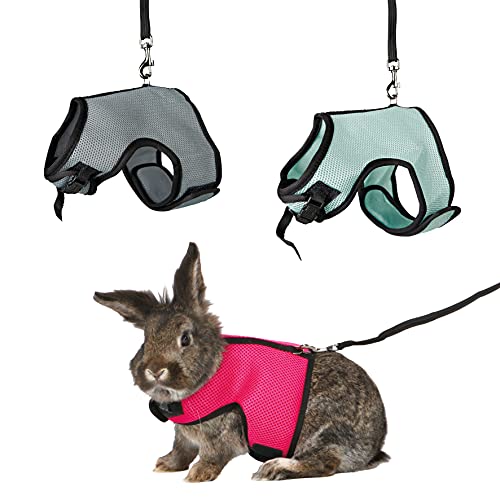 Trixie Pet Products 61513 1.20 m Rabbit Soft Harness with Leash-Nylon, 25-32cm - Colors may vary