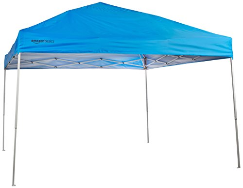 Amazon Basics Pop-Up Canopy Tent - 10' x 10', Blue