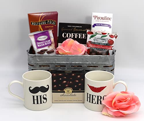 Gift Basket Village: Cherished Memories - Mugs, Gourmet Coffee, Chocolate Fruit & More