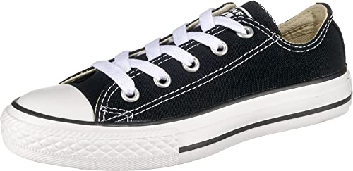 Converse unisex-child Chuck Taylor All Star Low Top Sneaker, black, 4 M US Toddler