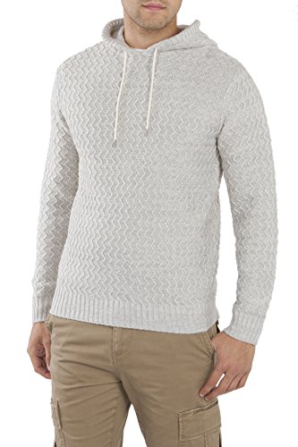 Unionbay Men's Drawcord Henley Sweater Hoodie, Airfoil, Small