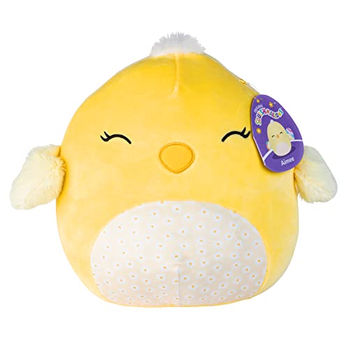 Squishmallows 10' Aimee The Chick Easter Plush - Officially Licensed Kellytoy - Collectible Cute Soft & Squishy Chick Stuffed Animal Toy - Add to Your Squad - Gift for Kids, Girls & Boys - 10 Inch