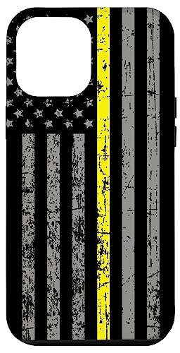 iPhone 14 Pro Max 911 Dispatcher Dispatch Thin Yellow Line USA Flag Case