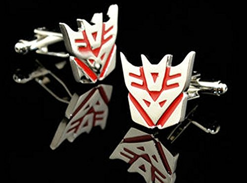 Transformers Optimus Prime Cufflinks Red and Silvery Color Cufflinks Men's Jewelry