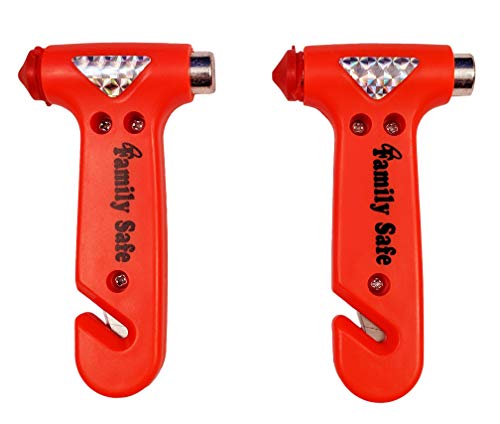 2 Pack Emergency Escape Tool - Seatbelt Cutter Window Breaker